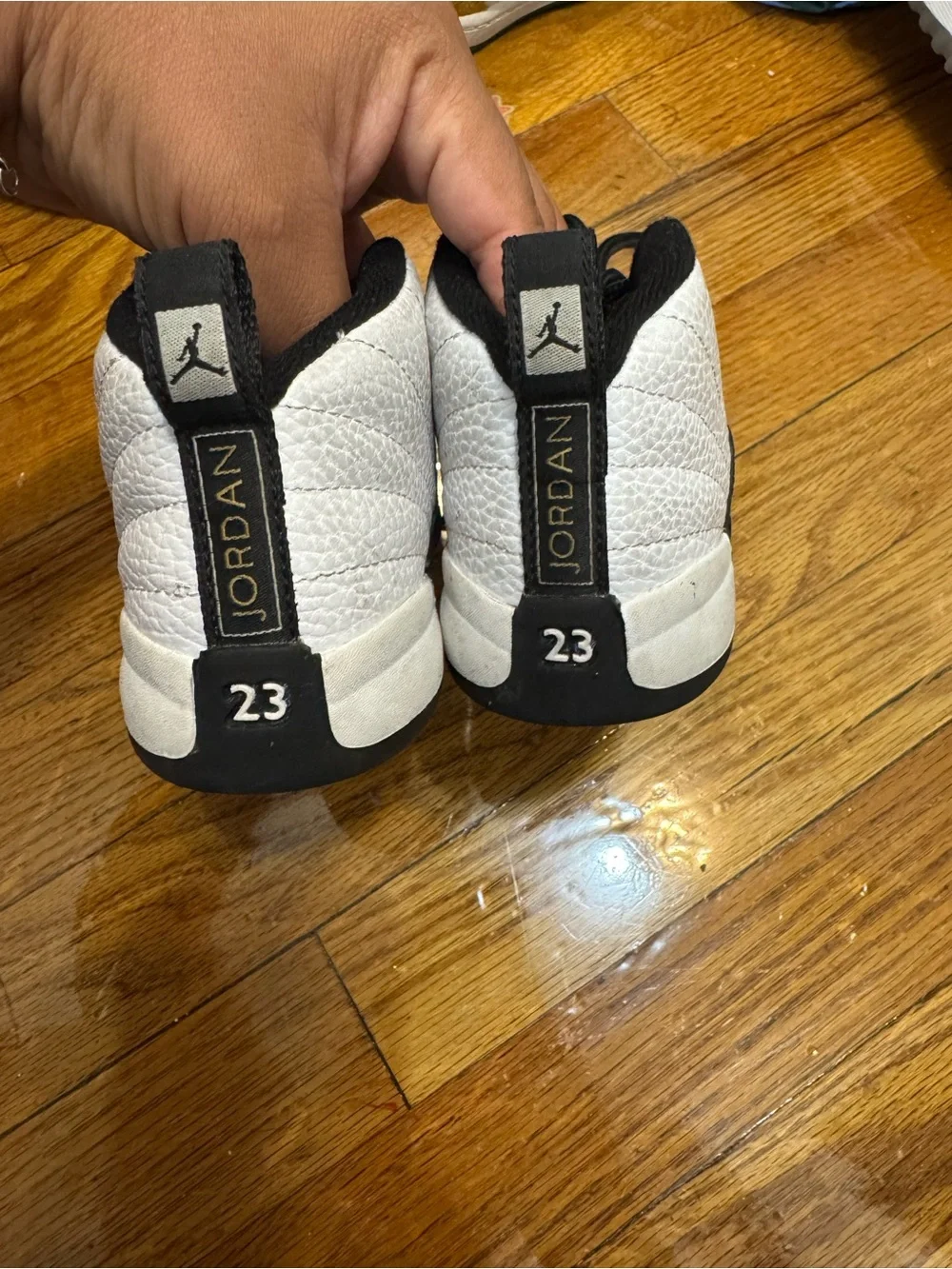 Jordan Black and White Low-Top Sneakers